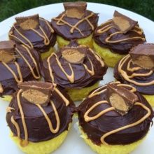Gluten-free Chocolate Peanut Butter Swirl Cupcakes